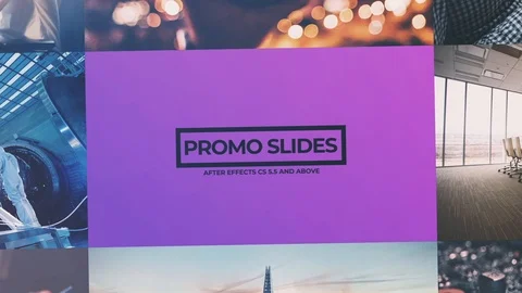 Promo Slides After Effects stock