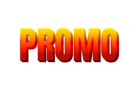 Promo text style effect. Editable text effect Stock Illustration