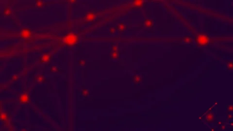 Promo video - Abstract background with red dots and plexuses Stock Footage 160961918