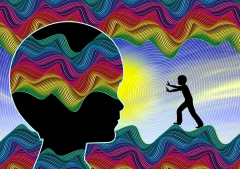 Promote creative thinking Illustrazione stock