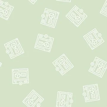 Promote product line seamless pattern Stock Illustration