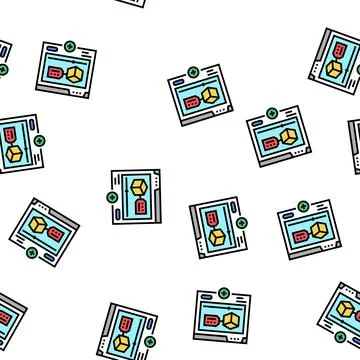 Promote product vector seamless pattern Stock Illustration