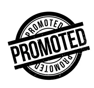 Promoted rubber stamp Stock Illustration