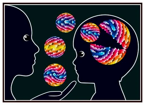 Promoting Creativity in Education Stock Illustration