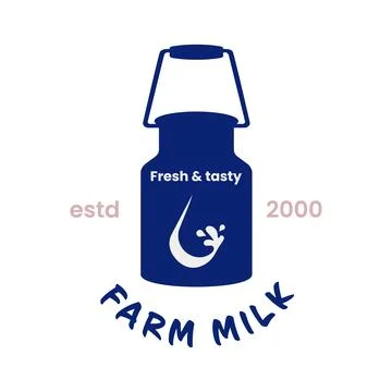 Promoting eco-friendly practices with fresh farm milk for local communities Stock Illustration