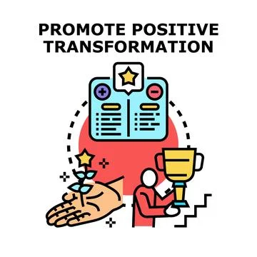 Promoting positive transformation and personal growth Stock Illustration