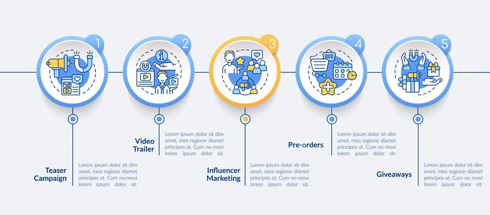 Promoting startup tips vector infographic template Stockillustratie
