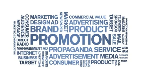 Promotion animated word cloud,animation ... | Stock Video | Pond5