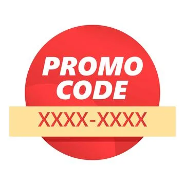 Promotion code icon cartoon . Promo discount Stock-Illustration