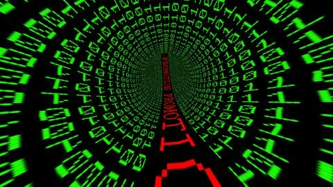 Promotion data tunnel Stock Illustration