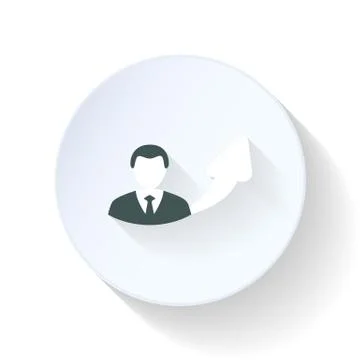 Promotion flat icon Illustrazione stock