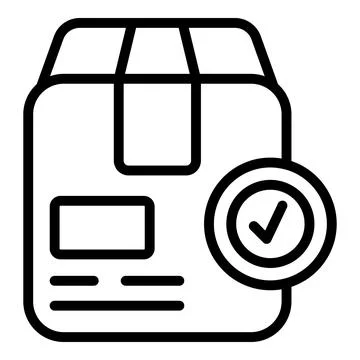 Promotion parcel icon outline vector. Online marketing Stock Illustration