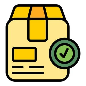 Promotion parcel icon vector flat Stock Illustration