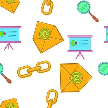 Promotion pattern, cartoon style Stock Illustration