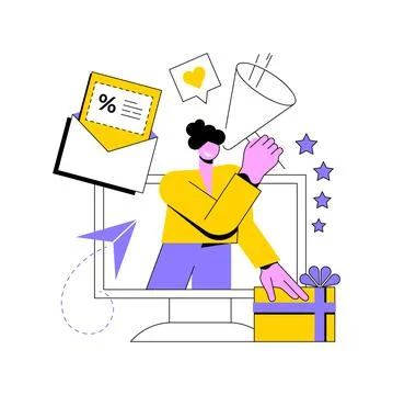 Promotion strategy abstract concept vector illustration. Stock Illustration