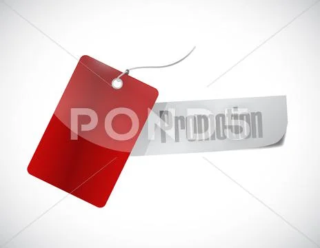 Promotion tag sign illustration design Stock Illustration