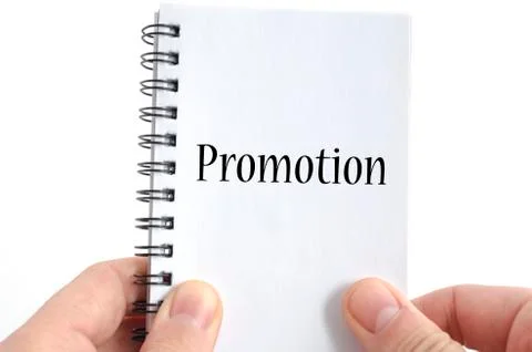 Promotion text concept Stock Photos