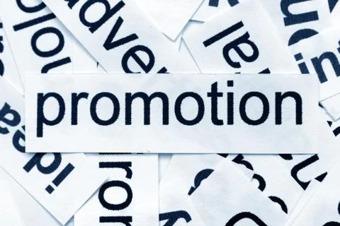 Promotion word cloud Stock Photos