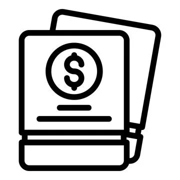 Promotional code icon outline vector. Price app Illustrazione stock