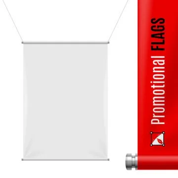 Promotional flag Illustrazione stock
