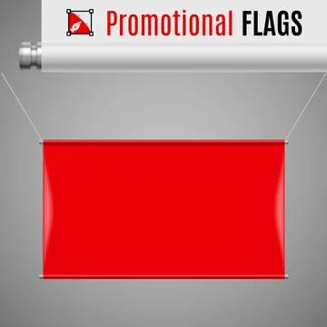Promotional flag Stock Illustration