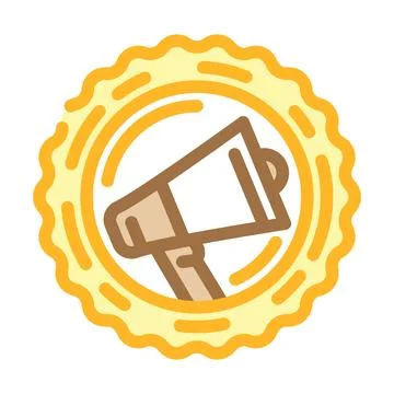 Promotional offer affiliate program color icon vector illustration Illustration