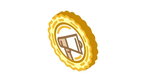 Promotional offer affiliate program isometric icon animation Video stock 327276222