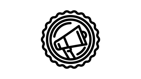 Promotional offer affiliate program line icon animation Video stock 326748681