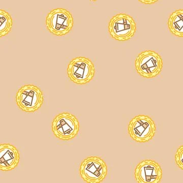 Promotional offer affiliate program vector seamless pattern Stockillustratie