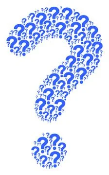 Prompt Composition of Question Icons Illustrazione stock