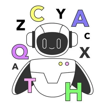 Prompt-engineering to a artificial neuron network. Artificial intelligence イラスト素材