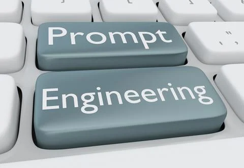 Prompt Engineering concept Illustrazione stock