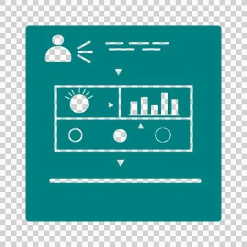 Prompt Engineering-Intent to Structured LLM Instruction Icon Ilustração Stock