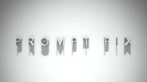 Prompt fix 3D title animation with shadows on a white background Stock Footage 297571496