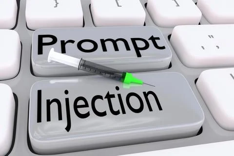 Prompt Injection concept Stock Illustration