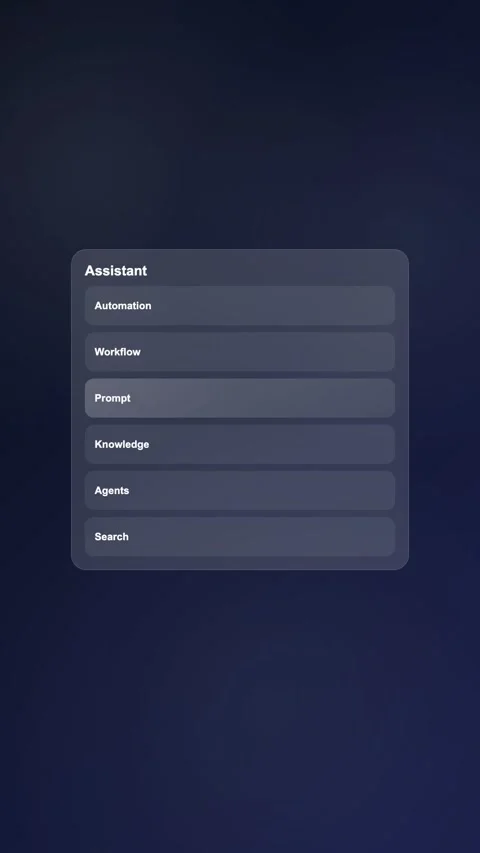 Prompt Management Studio Premium Gradient SaaS Interface Vertical Animation Stock Footage 345154536