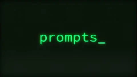 Prompts, Typing Text, Retro Computer Screen Video stock 265868543