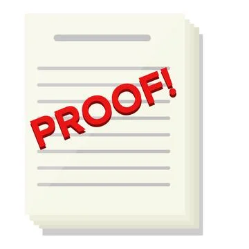 Proof Paper Stock Illustration