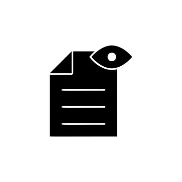 Proof reading, text icon. Simple glyph vector of text editor set icons for UI Stock Illustration