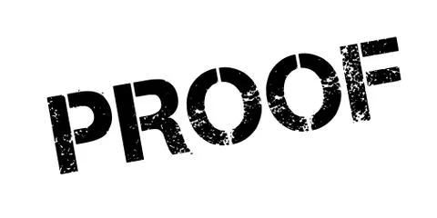 Proof rubber stamp Stock Illustration