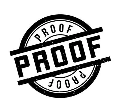 Proof rubber stamp Stock Illustration