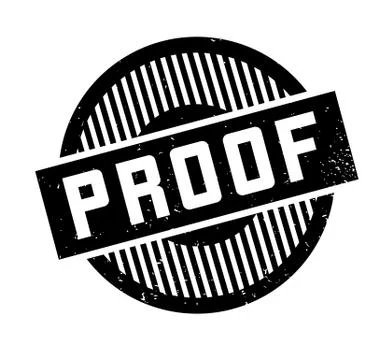 Proof rubber stamp Stock Illustration