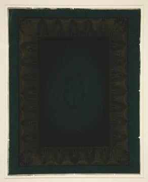 Proof for Shell Pattern Mount. Artist: Theodore Roussel, French, active Br... Foto stock