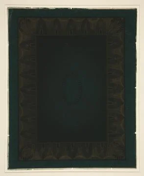 Proof for Shell PatternMount. Artist: Theodore Roussel, French, active Bri.. Stock Photos