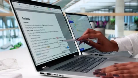Proofreading Script Editing Document Book: Spell Text Grammar Computer Video stock 317871356