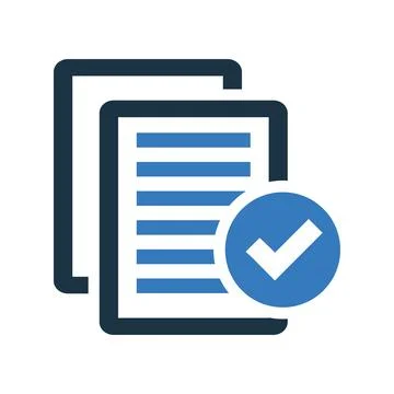 Proofreading, work sheet icon. Simple editable vector design. Stock Illustration