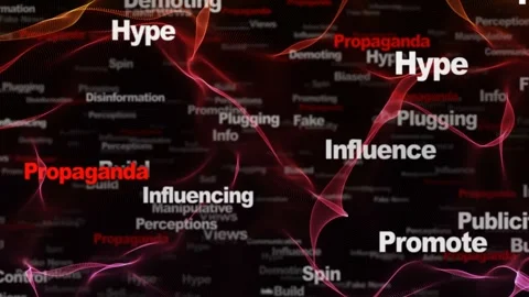 PROPAGANDA Keywords, Animation, Background, Loop Stock Footage 285206871