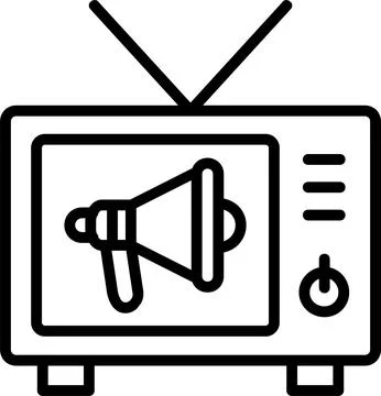 Propaganda Line Icon Design Stock Illustration