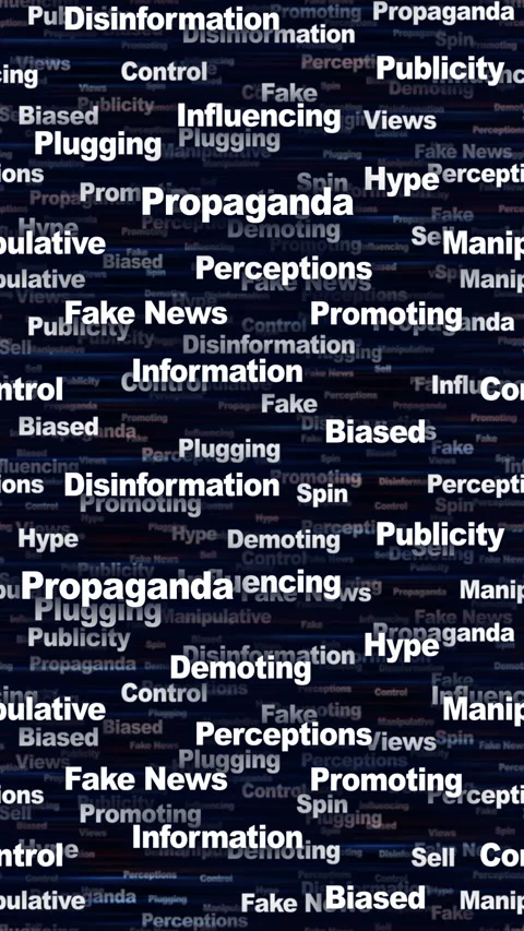 PROPAGANDA Seamless Endless Keywords Animation, Background, Loop Vídeo Stock 322223699