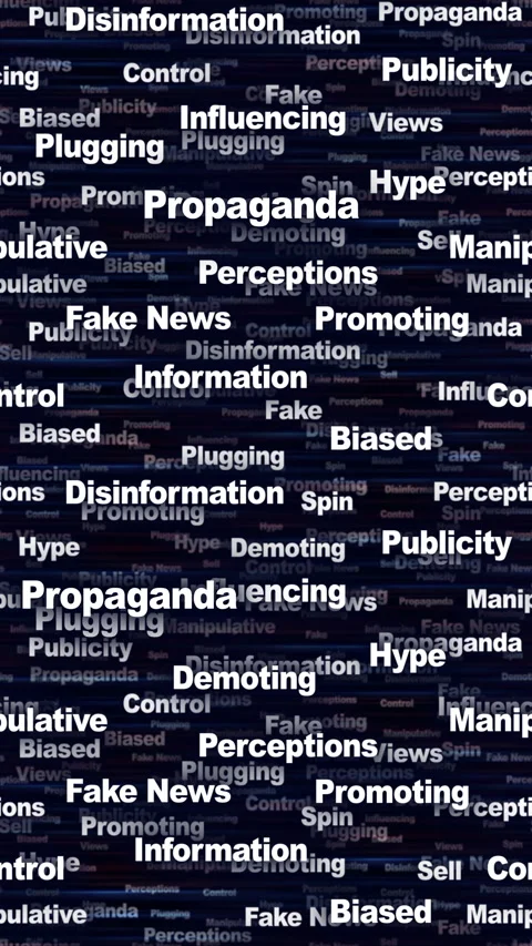 PROPAGANDA Seamless Endless Keywords Animation, Background, Loop 库存影片 322781591
